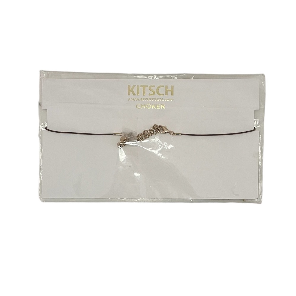 Kitsch Brown Wire Bow Tie Dainty Choker - Picture 2 of 9